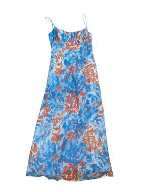 Billy J blue floral maxi dress